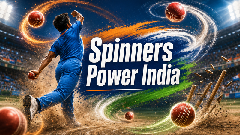 Illustration: Indian spinners powering India's bowling attack