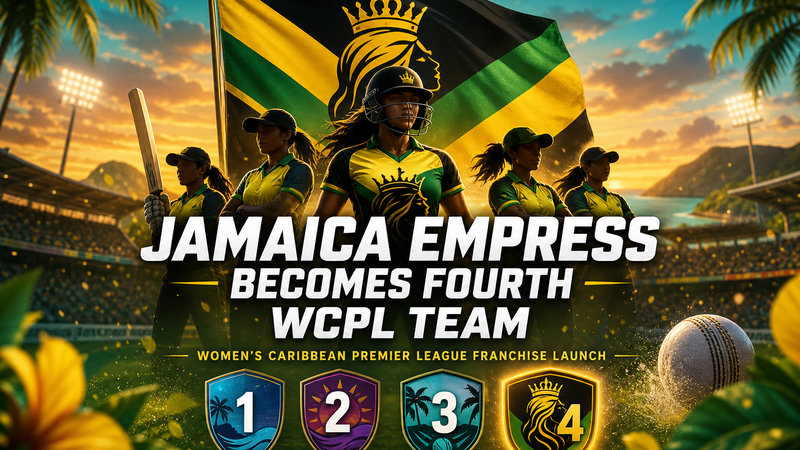 Illustration: Jamaica Empress joins as the fourth team in the Women's Caribbean Premier League