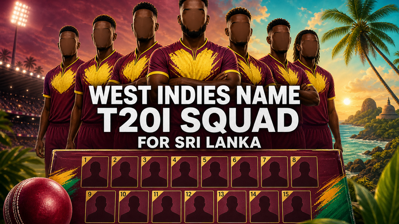 Illustration: West Indies announce their T20I squad for the Sri Lanka tour